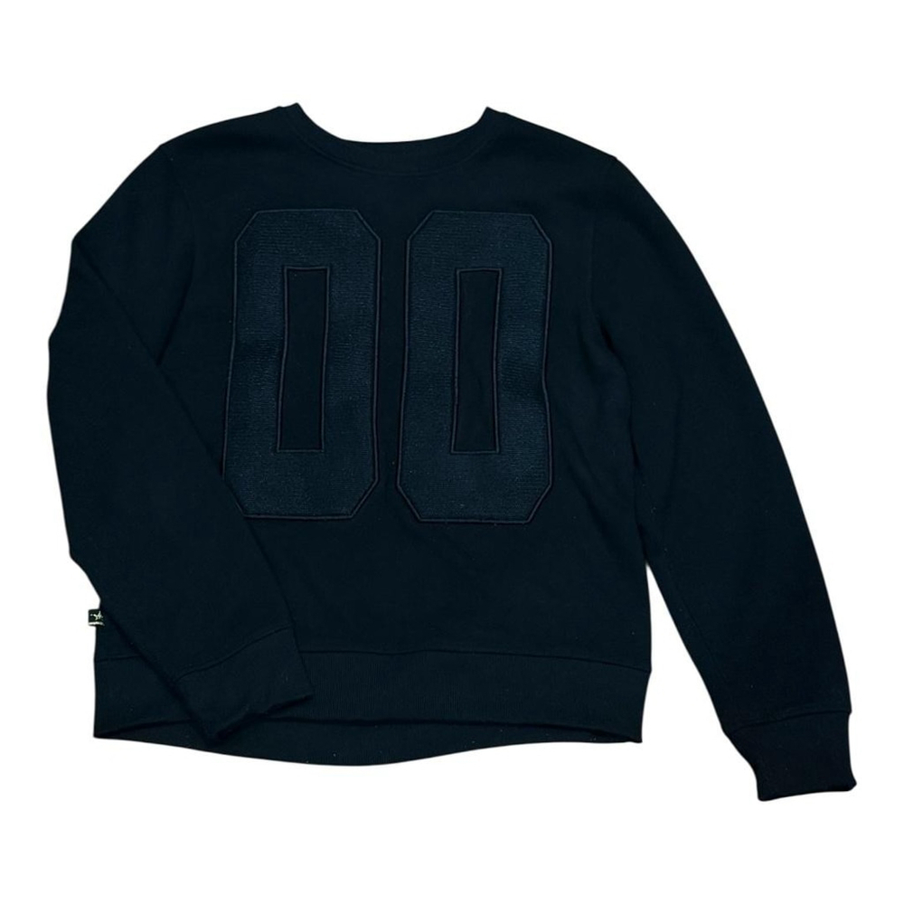 Maxi Milian Sweatshirt Mens Large Black 00 Graphic Crewneck Pullover Casual